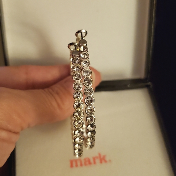 Swarovski Crystal Hoop Earrings - Picture 3 of 3